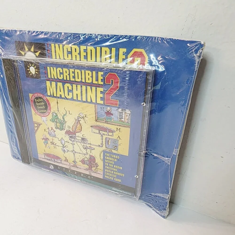 The Incredible Machine 2 PC Game Sierra 1994 CD-ROM Puzzle Game Manual